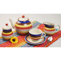 Haonai2015 hot sale!colored ceramic tea set